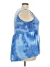 Suzanne Betro Blue Sleeveless Blouse Size 3X - photo 4