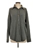 Bobi Gray Long Sleeve Button-Down Shirt Size S - photo 1