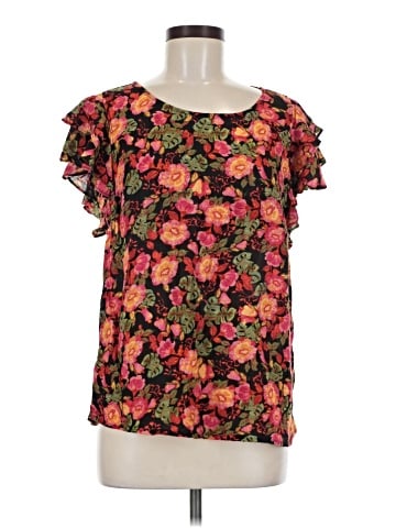 Cynthia Rowley Short Sleeve Blouse (view 1)