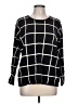 Neiman Marcus Checkered-gingham Black Pullover Sweater Size L - photo 1