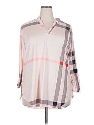 Allegra K 3/4 Sleeve Blouse (view 1)