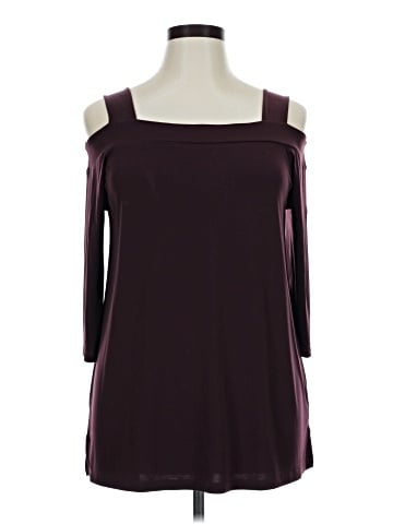 Woman Within 3/4 Sleeve Top (view 1)