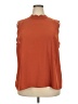 ModCloth 100% Polyester Orange Sleeveless Blouse Size 2X - photo 1