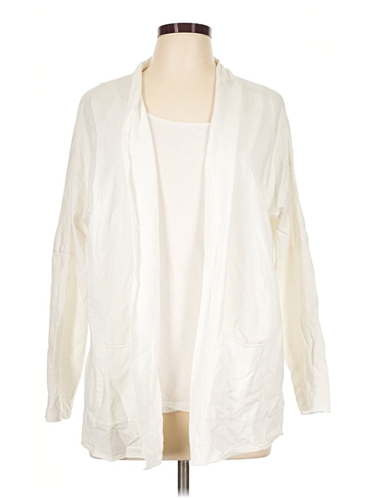 Pre-owned Nic + Zoe Cardigan Sweater In Ivory