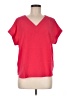 The Limited 100% Polyester Red Short Sleeve Blouse Size M - photo 1