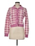 Coco & Shay Houndstooth Pink Cardigan Size M - photo 1