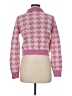Coco & Shay Houndstooth Pink Cardigan Size M - photo 2