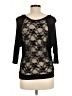 Wet Seal Black 3/4 Sleeve Top Size M (estimated) - photo 2