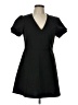 BCBGeneration Solid Black Casual Dress Size L - photo 1