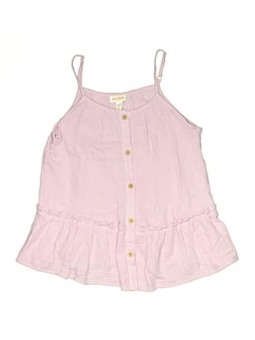 Cat & Jack Sleeveless Button-Down Shirt (view 1)