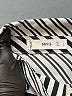 MNG 100% Polyester Chevron-herringbone Silver Long Sleeve Blouse Size L - photo 7