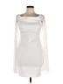 Flounce 100% Polyester Ivory Cocktail Dress Size 10 - photo 1