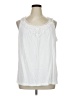 Rebecca Malone 100% Cotton White Sleeveless Blouse Size 1X - photo 1