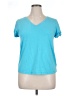 Max Studio Blue Short Sleeve T-Shirt Size XL - photo 1