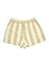 Love Notes Stripes Gold Shorts Size M - photo 1
