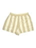Love Notes Stripes Gold Shorts Size M - photo 2