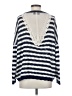 Katsumi 100% Acrylic Stripes Blue Pullover Sweater Size S - photo 2