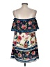 Blue Rain 100% Polyester Floral Blue Casual Dress Size M - photo 2