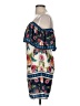 Blue Rain 100% Polyester Floral Blue Casual Dress Size M - photo 5