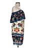 Blue Rain 100% Polyester Floral Blue Casual Dress Size M - photo 4