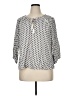 Patchington Silver 3/4 Sleeve Blouse Size XL - photo 1
