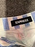 Express Stripes Blue Denim Shorts Size 00 - photo 3