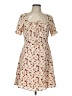 Shein 100% Polyester Hearts Ivory Casual Dress Size L - photo 1