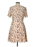 Shein 100% Polyester Hearts Ivory Casual Dress Size L - photo 2