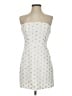 Aqua 100% Polyester Stars White Cocktail Dress Size XS - photo 1