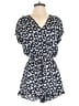 Sugar Lips 100% Rayon Hearts Blue Romper Size S - photo 1
