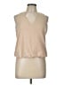 Lands' End 100% Polyester Tan Sleeveless Blouse Size 10 - 12 - photo 1