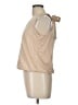 Lands' End 100% Polyester Tan Sleeveless Blouse Size 10 - 12 - photo 5