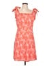 BCBGeneration Orange Casual Dress Size 10 - photo 1