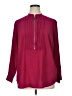MICHAEL Michael Kors 100% Polyester Burgundy Long Sleeve Blouse Size XL (estimated) - photo 1
