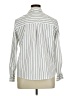 Express Stripes Ivory Long Sleeve Button-Down Shirt Size XL - photo 2