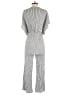 Audrey 3+1 100% Polyester Chevron-herringbone Gray Jumpsuit Size S - photo 2