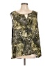 Monroe and Main Animal Print Green Sleeveless Blouse Size 12 - photo 1
