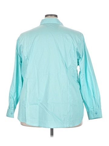 Jessica London 3/4 Sleeve Button-Down Shirt (view 2)