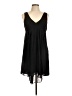Sandro 100% Polyester Solid Black Casual Dress Size Lg (3) - photo 1
