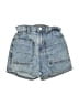 Zara Blue Denim Shorts Size 7 - photo 1