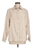 Studio Works 100% Polyester Solid Tan Long Sleeve Blouse Size M - photo 1