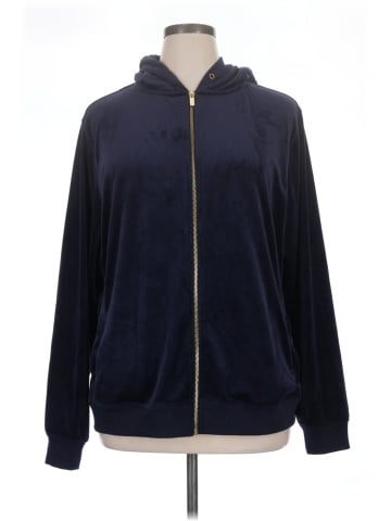 White Mark Zip Up Hoodie (view 1)