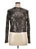 Versona Metallic Silver Long Sleeve Top Size XL - photo 1