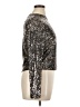 Versona Metallic Silver Long Sleeve Top Size XL - photo 4