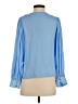 Lilly Pulitzer 100% Polyester Blue Long Sleeve Blouse Size XXS - photo 2