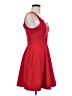 Sequin Hearts Solid Red Cocktail Dress Size 7 - photo 4
