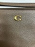 Coach 100% Leather Gray Leather Wristlet One size - photo 3
