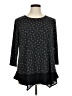 Adrianna Papell Black 3/4 Sleeve Top Size 1X - photo 1