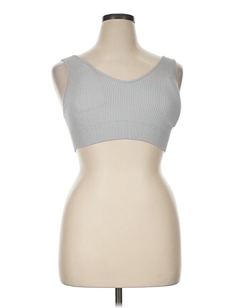 Pre-owned Aerie Sports Bra In Silver