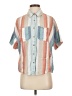 OAT Color Block Orange Short Sleeve Button-Down Shirt Size S - photo 1